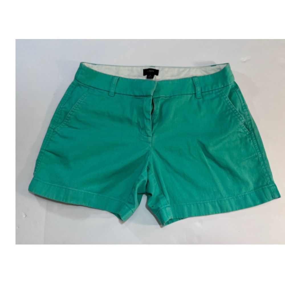 J.Crew Womens Cotton Chino Shorts 2 Summer Preppy Casual Coastal Nautical Summer